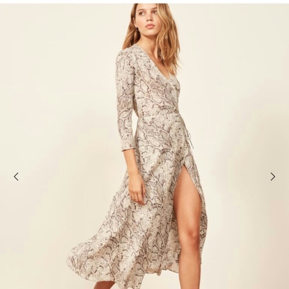 Reformation Jax Wrap Midi dress - Picture 1 of 3